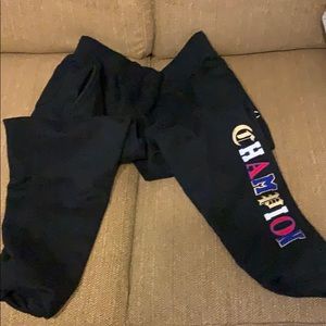 Black Reverse Weave Chanpion Sweatpants